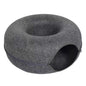 Felt Donut Cat Bed with Breather Hole and Tunnel