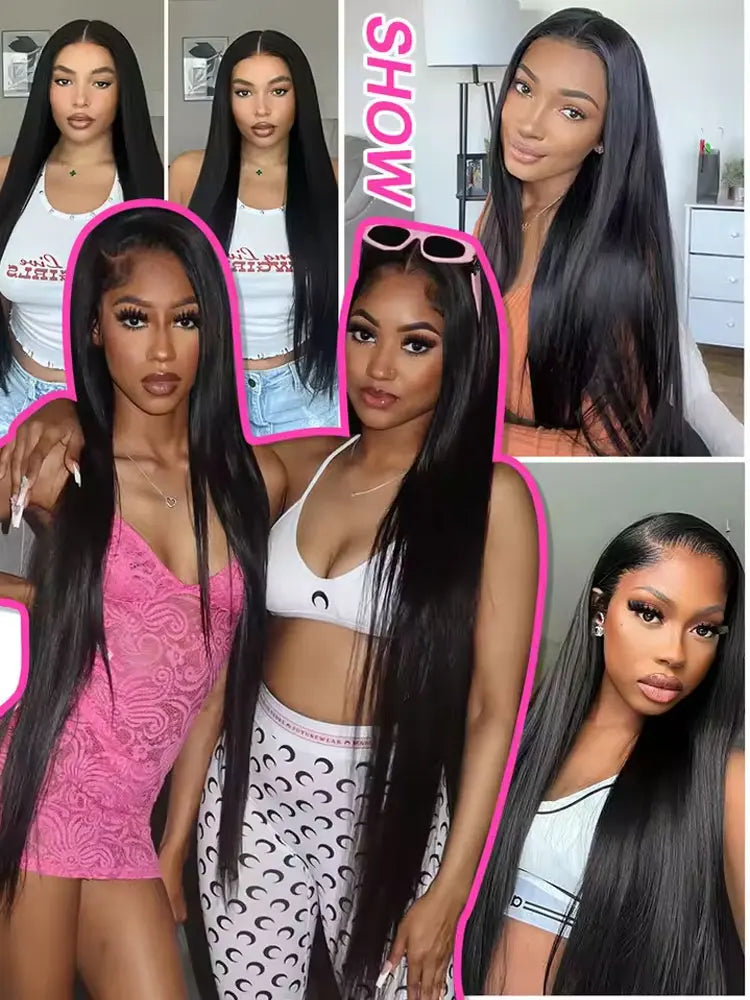 Brazilian Virgin Hair Straight Bundles Natural Black 26 28 30 Inch