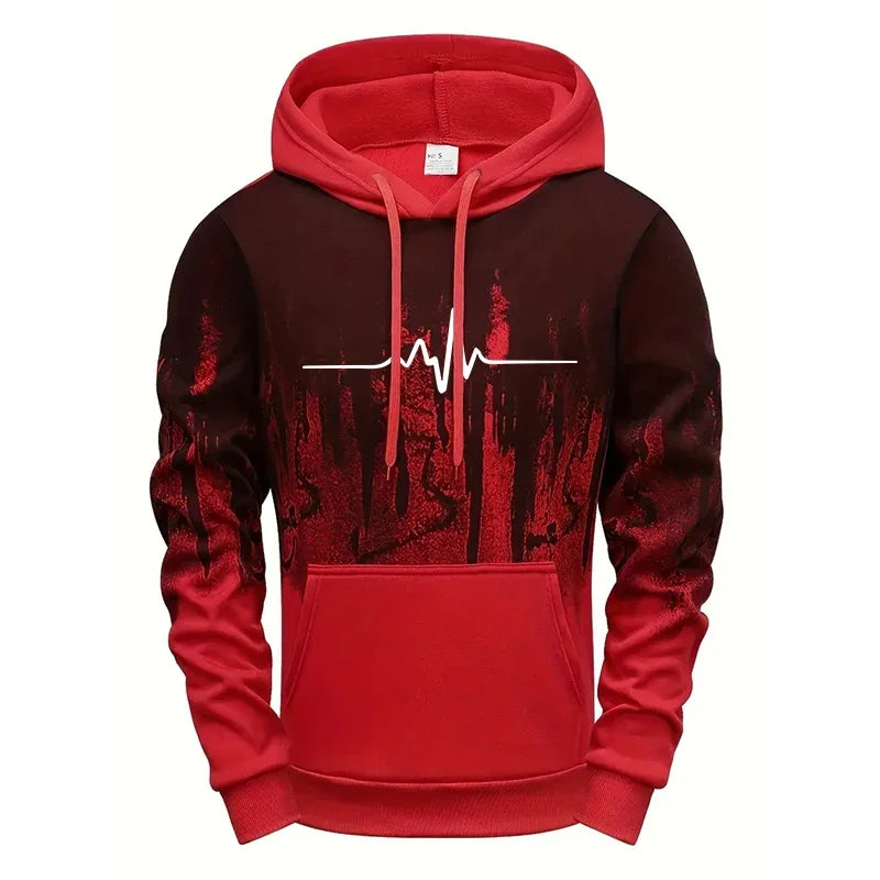 Men's Casual Polyester Tracksuit for Daily Sports