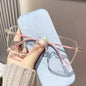 Glazzy TR Stainless Steel Square Photochromic Eyeglasses