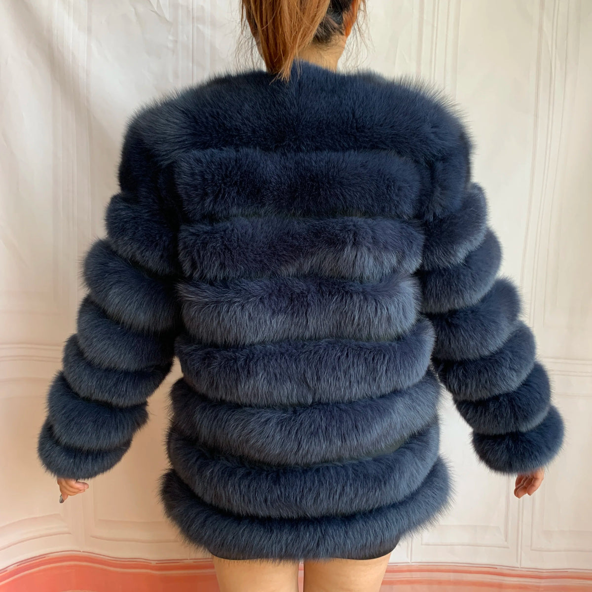 4in1 Real Fox Fur Coat for Women