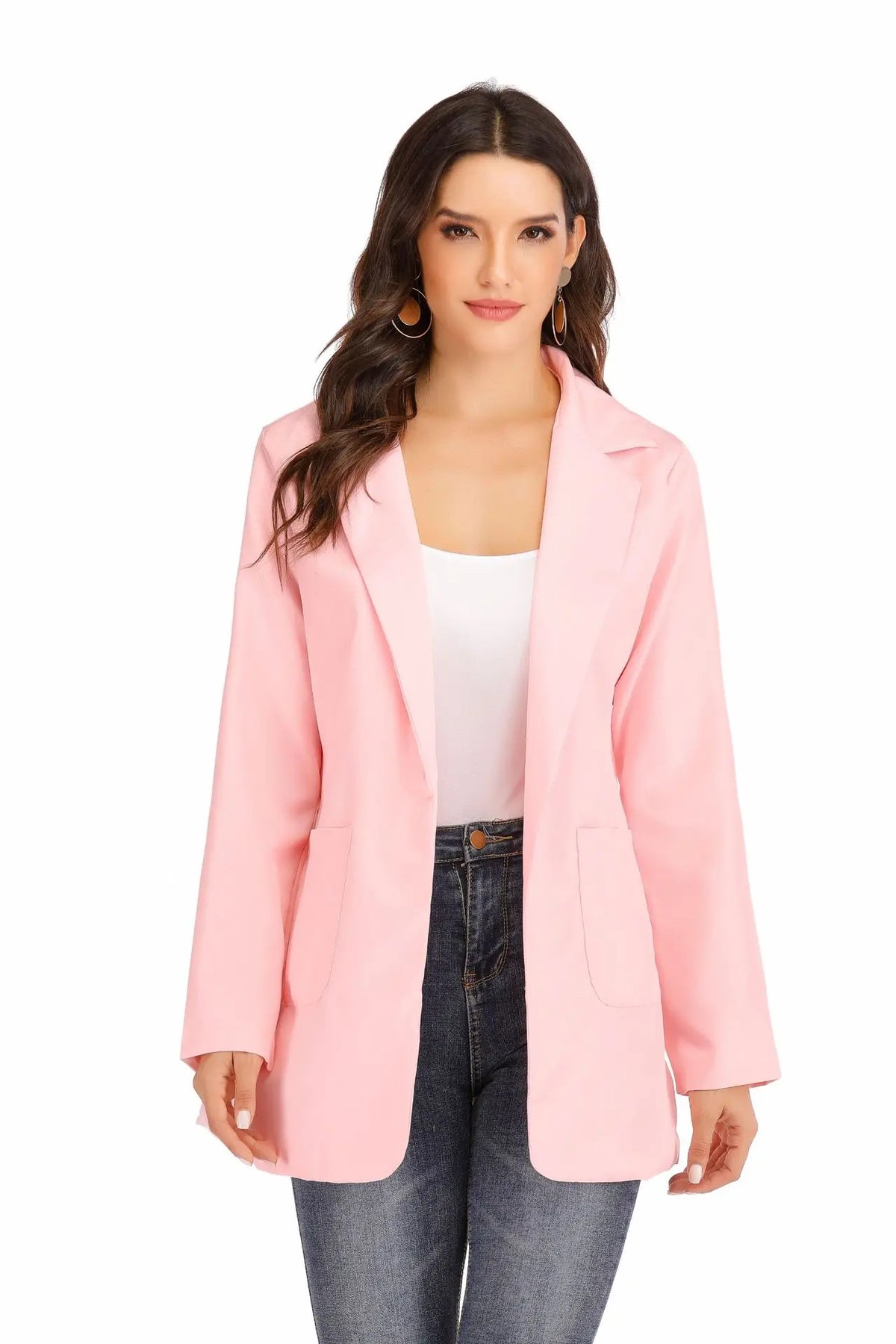 Slim Fit Polo Neck Cardigan Women's Coat