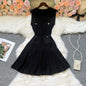 Pleated A-Line Summer Dress for Women