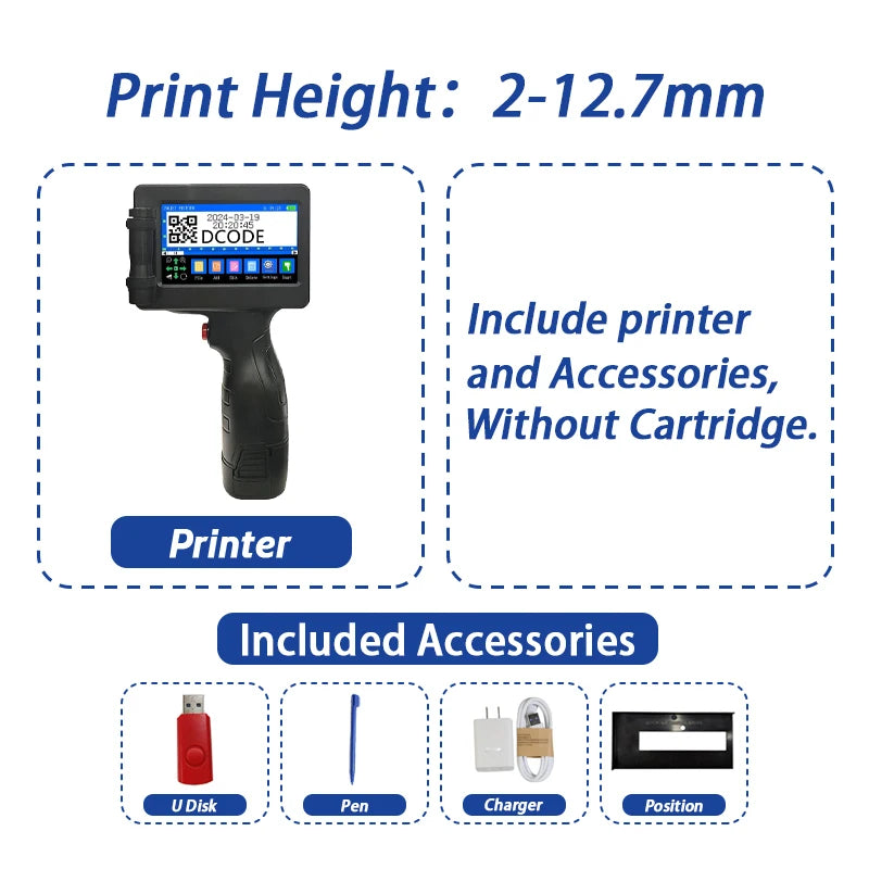 DCODE 1755PLUS Handheld Inkjet Printer