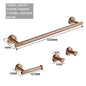 Brushed Rose Gold Metal Bath Hardware Set