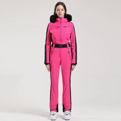 Gsou Women's Winter Snow Jumpsuit Waterproof Ski Suit