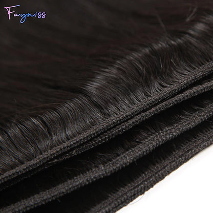 Fayniss 100% Real Human Hair Straight Bundles