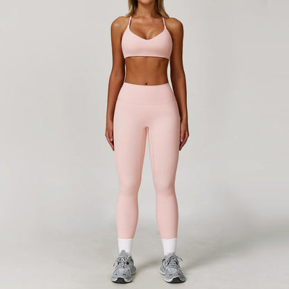 Yoga Suit Sports Set for Women Long Sleeve Athletic Wear