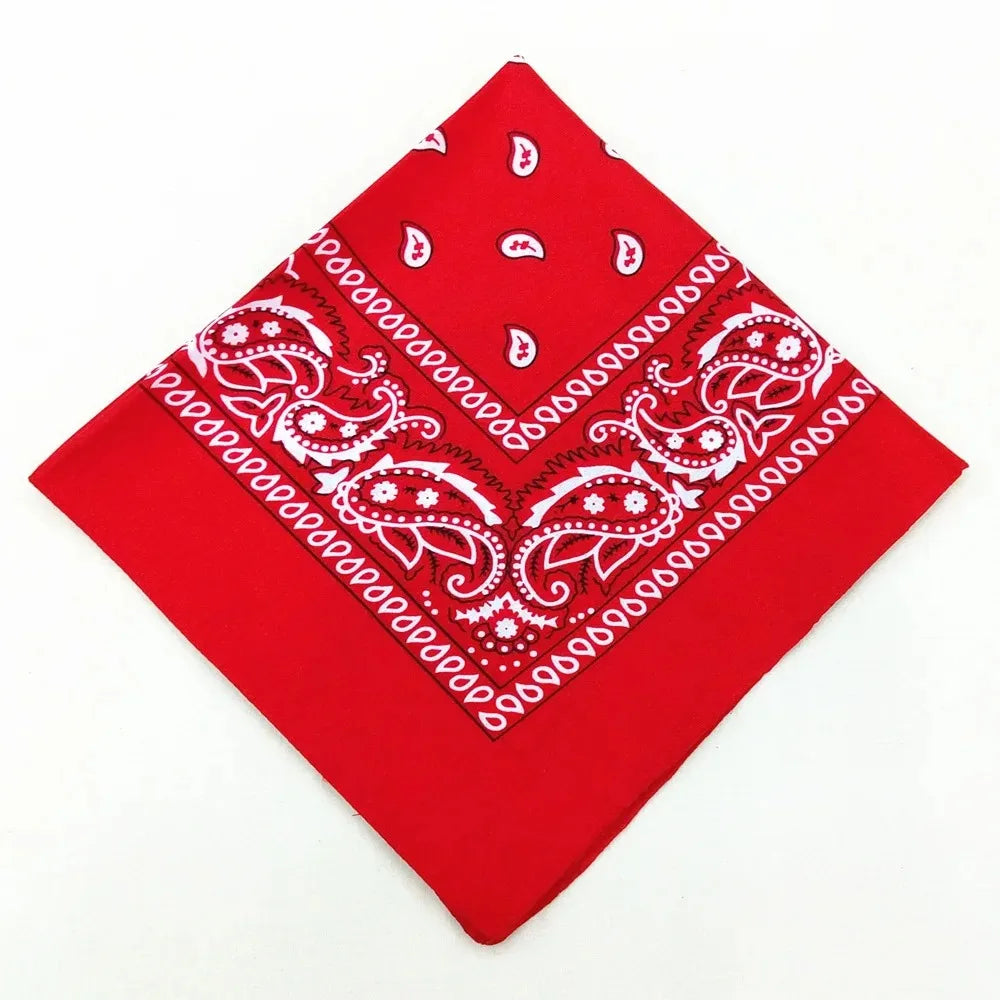 Unisex Polyester Paisley Bandana Hair Wrap