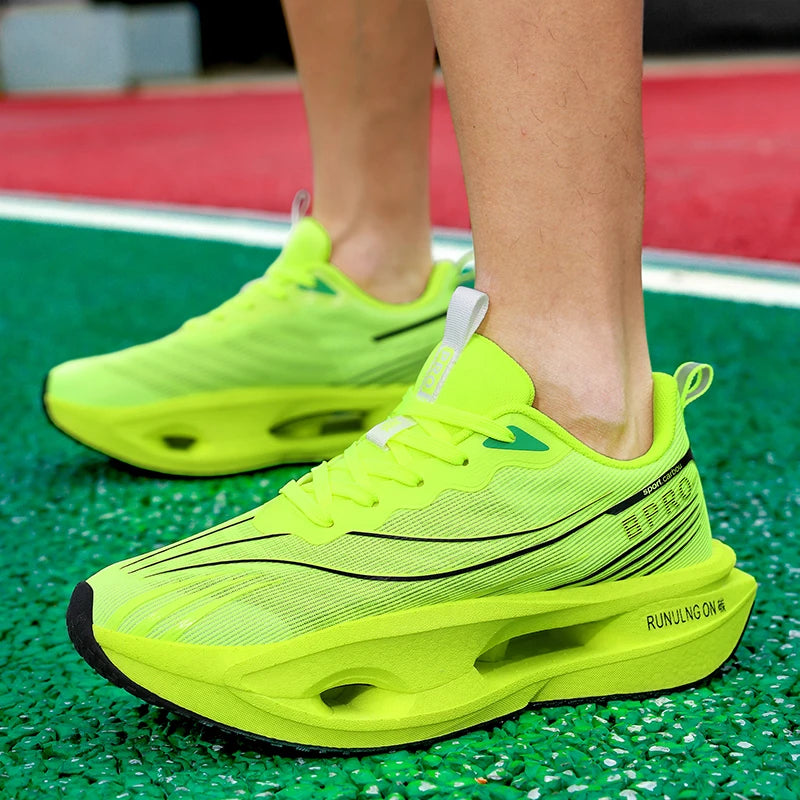 Men's Casual Running Shoes with Fabric Upper