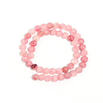 Natural Persian Jade Stone Pink Loose Beads 4-12mm