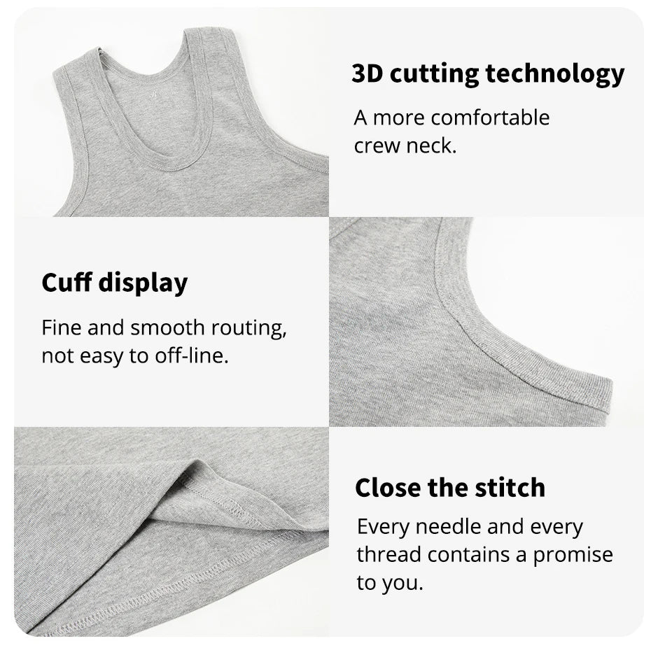 Men's Cotton Tank Top for Casual Sports Wear