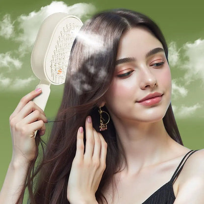 Electric Hair Care Spray Massage Comb ABS Pink