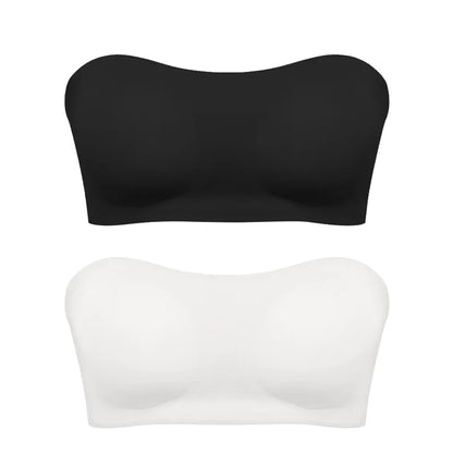 Women's Strapless Push Up Bra Removable Padded Seamless