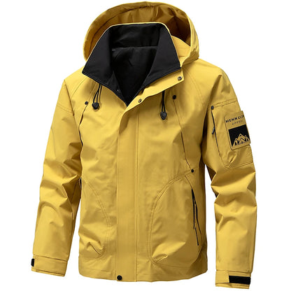 Men's Waterproof Softshell Jacket for Hiking and Camping