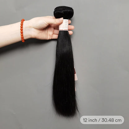 Straight Human Hair Bundles 10-30 Inch Natural Black