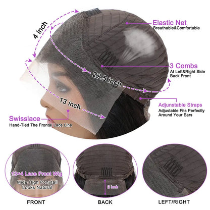 Brazilian Body Wave Human Hair Lace Front Wig 13x4