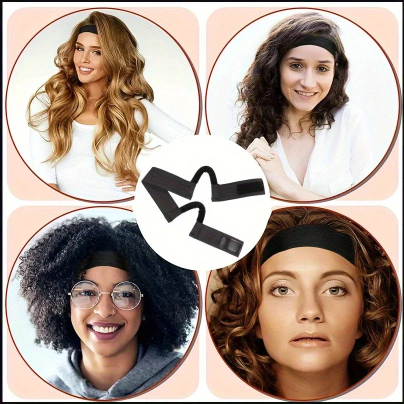 Lace Melt Wig Band with Ear Hanger Black Edge