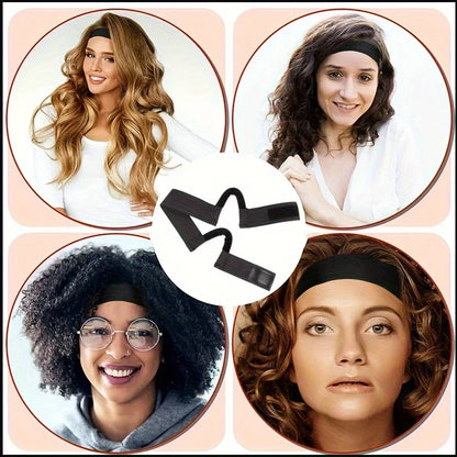 Lace Melt Wig Band with Ear Hanger Black Edge