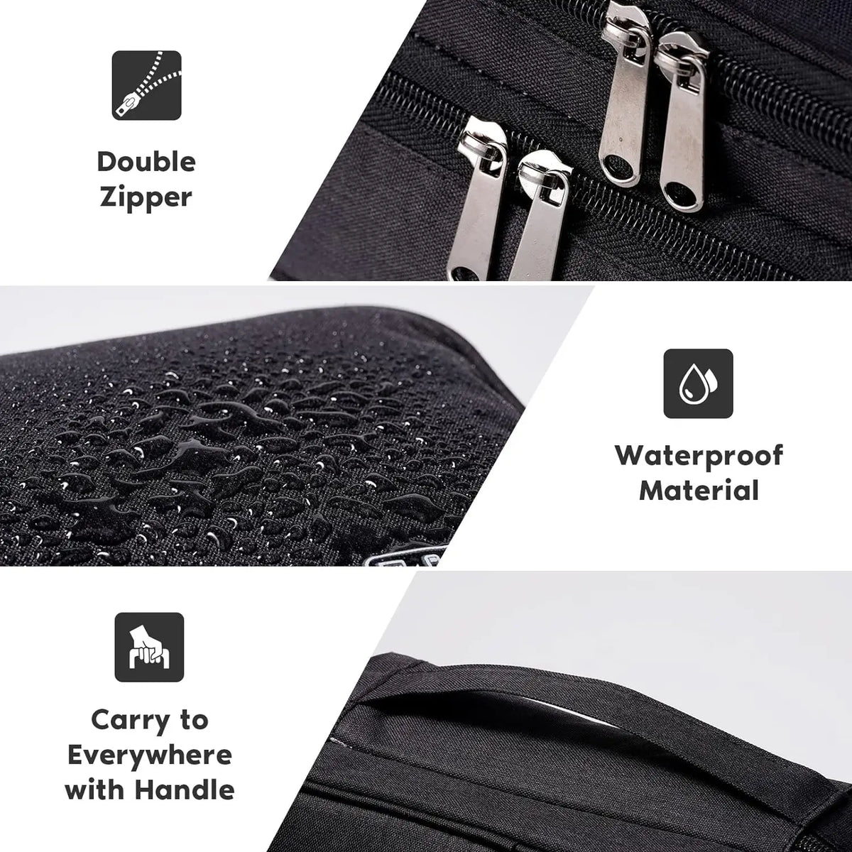 Leather Cable Storage Bag Waterproof Organizer