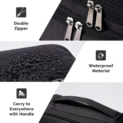 Leather Cable Storage Bag Waterproof Organizer
