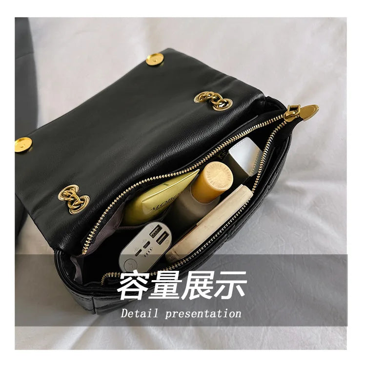 Genuine Leather Mini Square Bag for Women