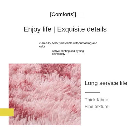 VIKAMA Solid Color Polyester Plush Carpet
