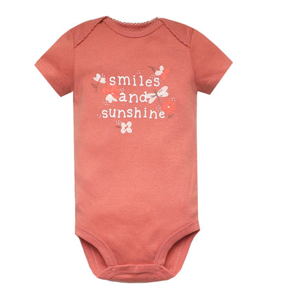 Cotton Summer Girls Bodysuit Set for Newborns