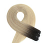 30 Inch Bone Straight Synthetic Hair Bundles Piano Blonde Ombre