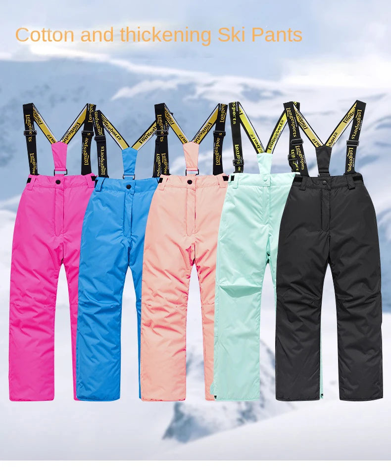 Winter Skiing Suit for Boys and Girls, Waterproof Polyester