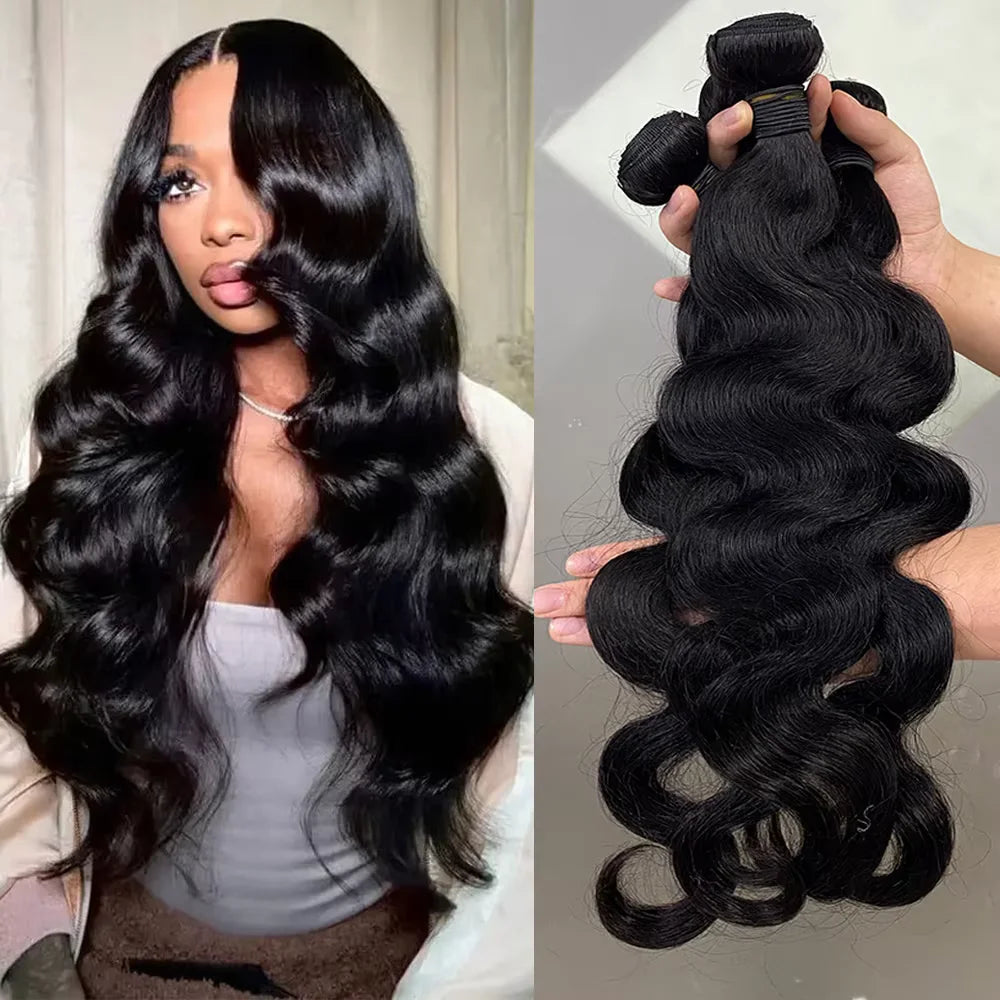 24 Inch Body Wave Brazilian Raw Hair Bundles