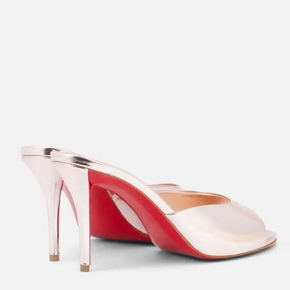 Shoes for Women New Pointed Open Toe Roman Sandals Metal Sexy Women's Shoes Outdoors Slippers 10.5 cm Sandalias Romanas Mujer