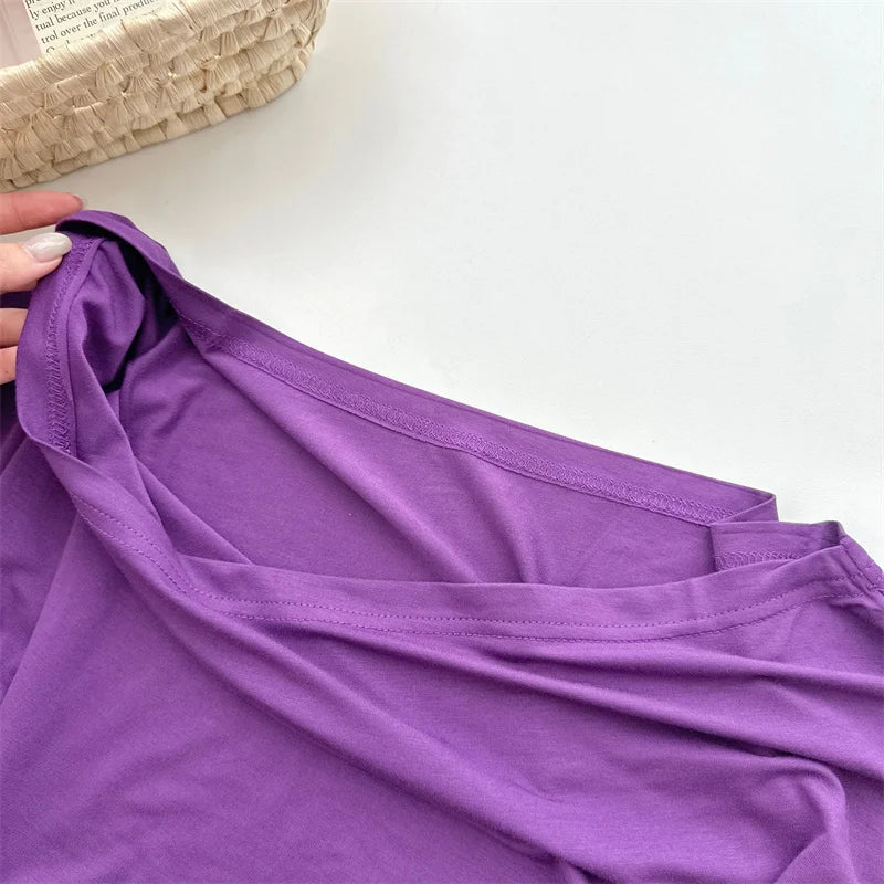 Women's High Stretch Flare Sleeve Slim T-Shirt