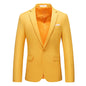 Bright Green Men's Blazer, Polyester Slim Fit Jacket