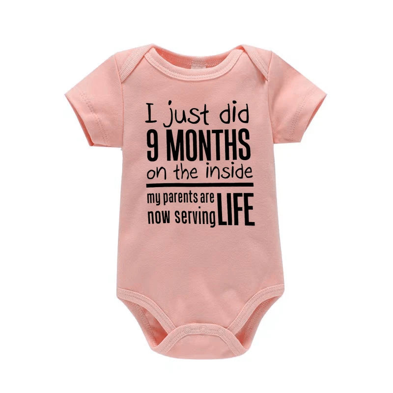 Funny I Just Did 9 Months Bodysuit for Infants