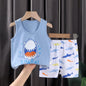 Children's Cotton Vest Set with Shorts for Summer