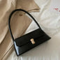 Luxury Women's Crossbody Shoulder Bag in Solid Color