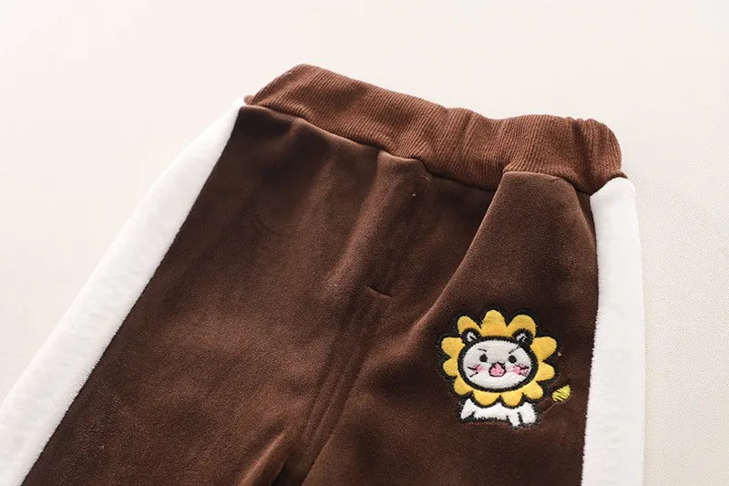 Baby Boys Fleece Hooded Jacket and Pants Set