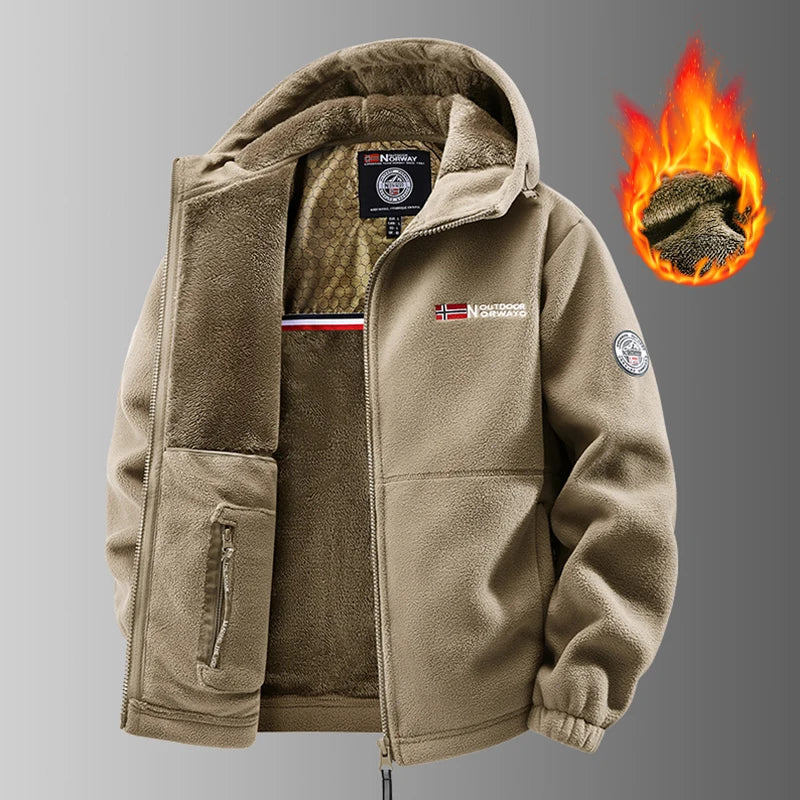 Men's Winter Polar Fleece Tactical Jacket
