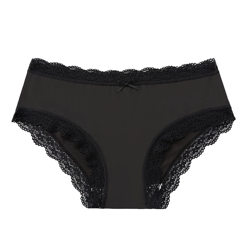 BZEL Women's Lace Floral G-String Leopard Panties
