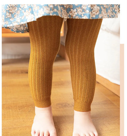 Cotton Stretch Baby Leggings with Side Stripe