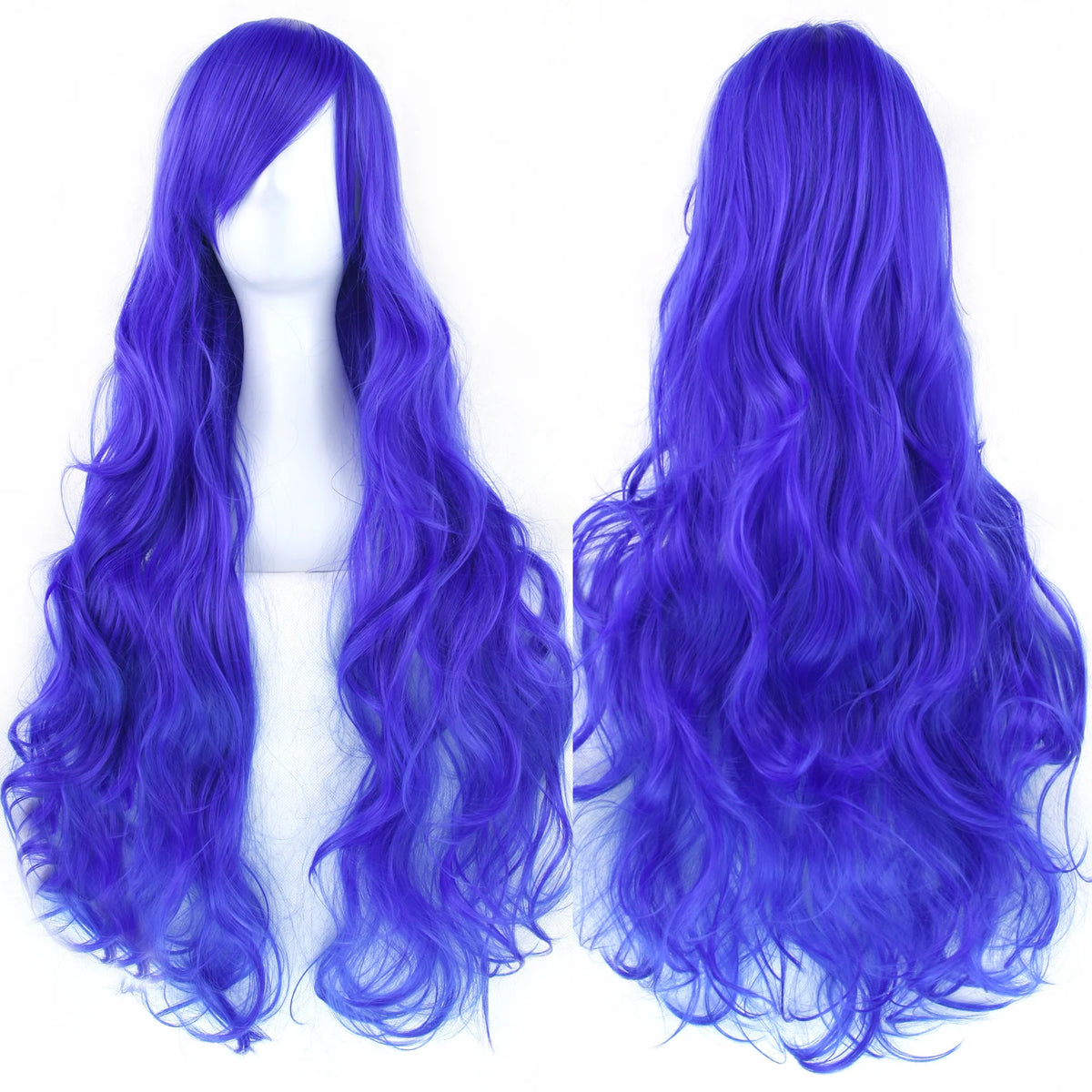 Soowee Curly Long Green Synthetic Hair Wig for Women