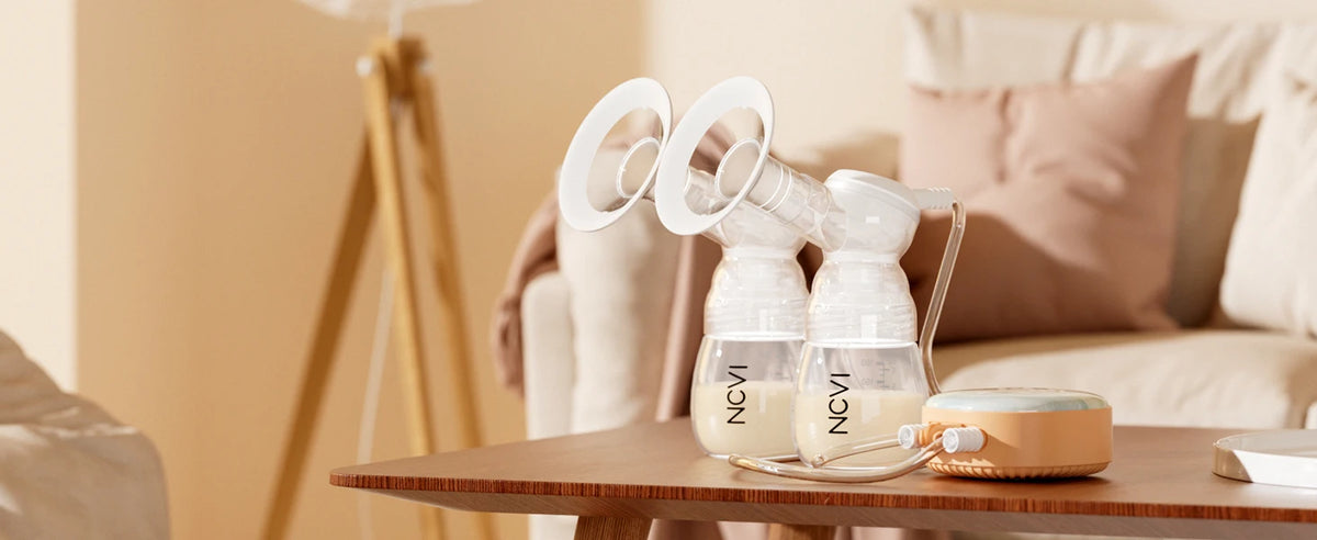NCVI Double Electric Breast Pump with 4 Modes and LED Display