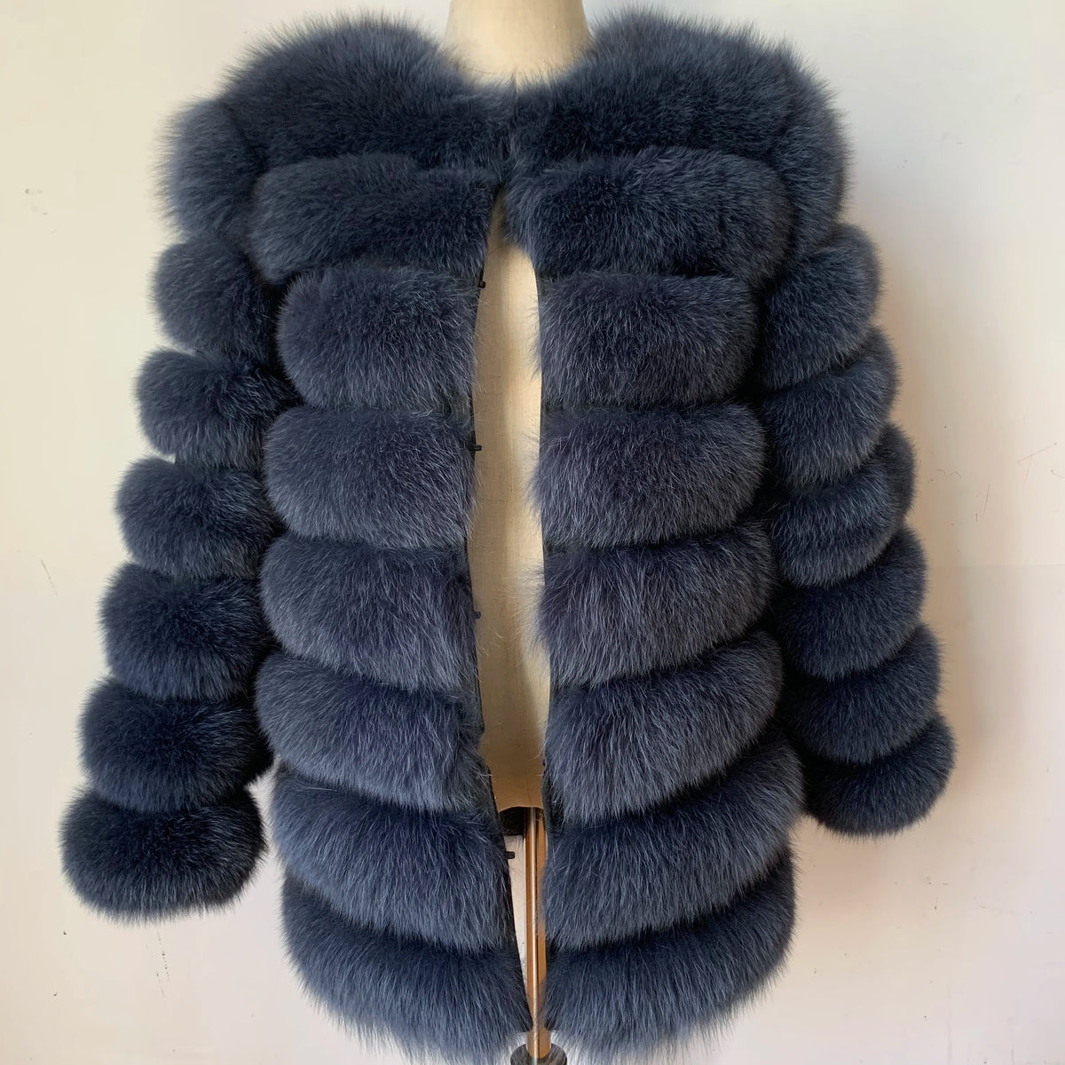 4in1 Real Fox Fur Coat for Women