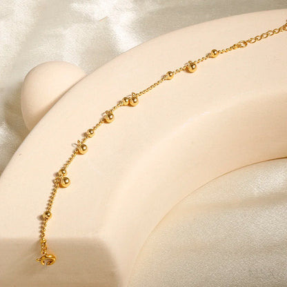 Gold Stainless Steel Bohemian Personalized Anklet