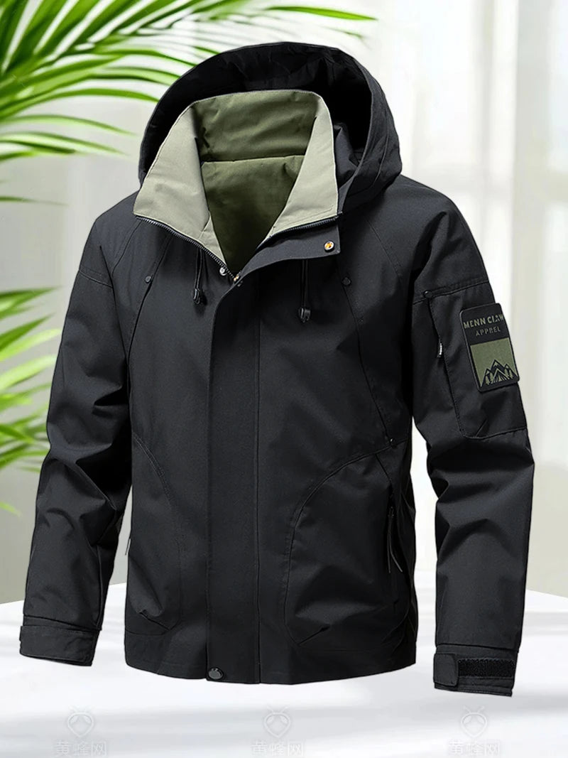 Men's Waterproof Softshell Jacket for Hiking and Camping