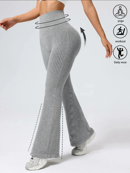 Women's High- Waist Bell Bottom Pants