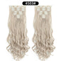 22 Inch Curly Wavy Clip In Hair Extensions Synthetic