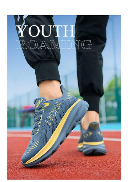 Men's Breathable Mesh Running Shoes for Outdoor Use