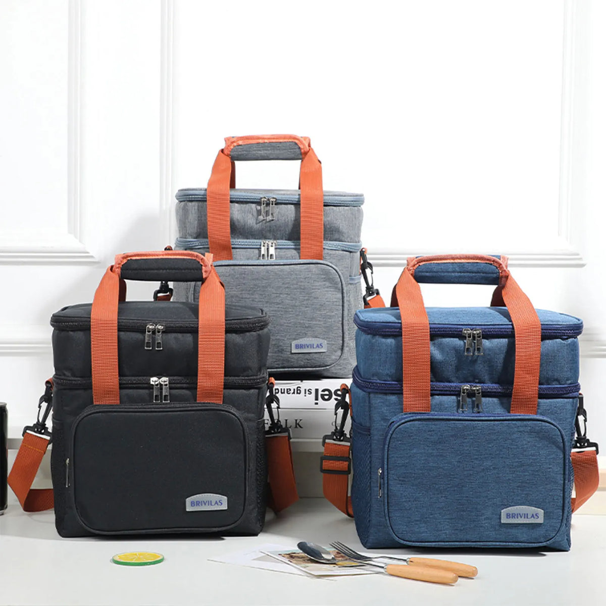Portable Insulated Lunch Bag Oxford Cloth Waterproof